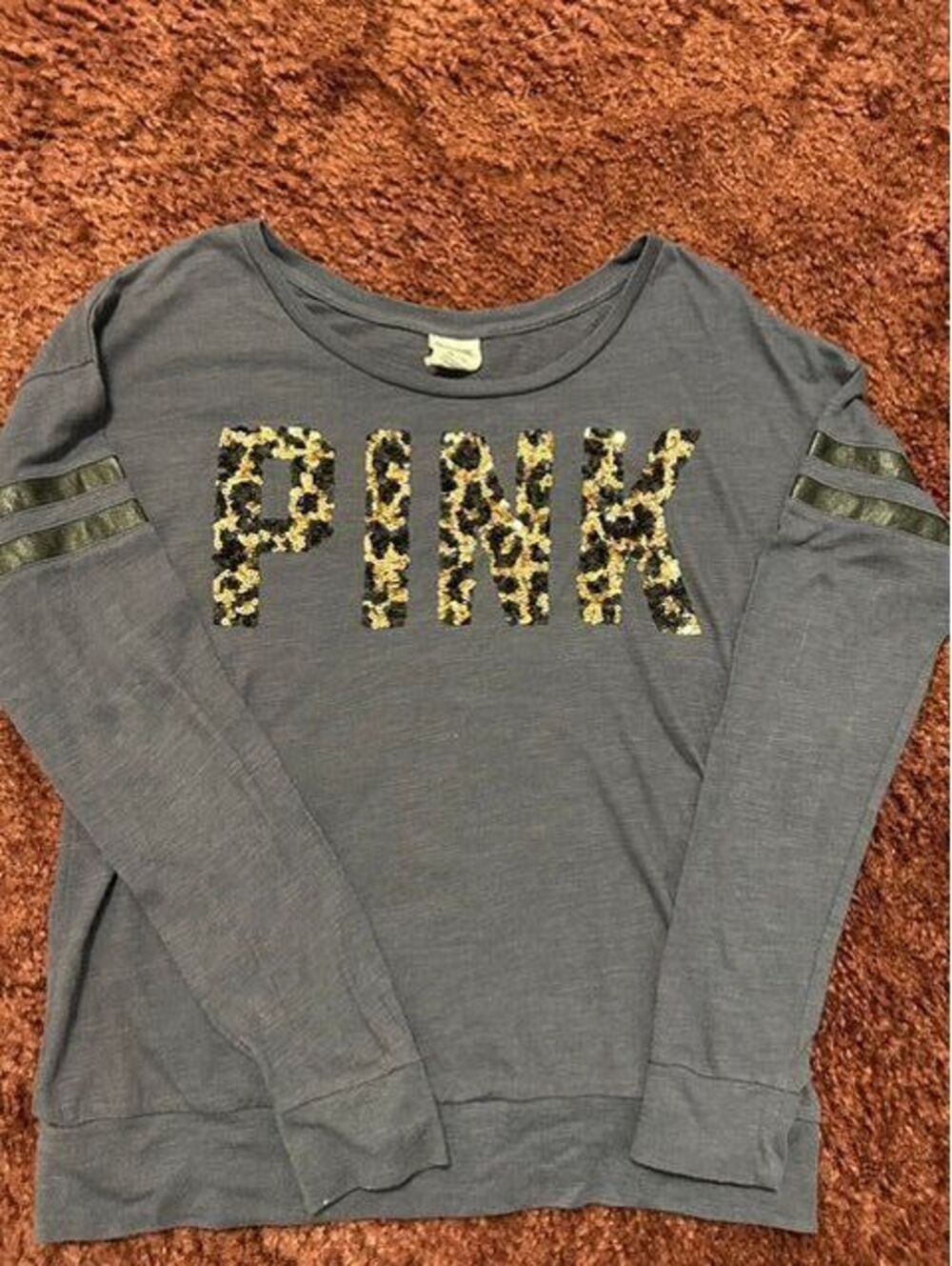Victorias Secret Pink long sleeve tee with bling